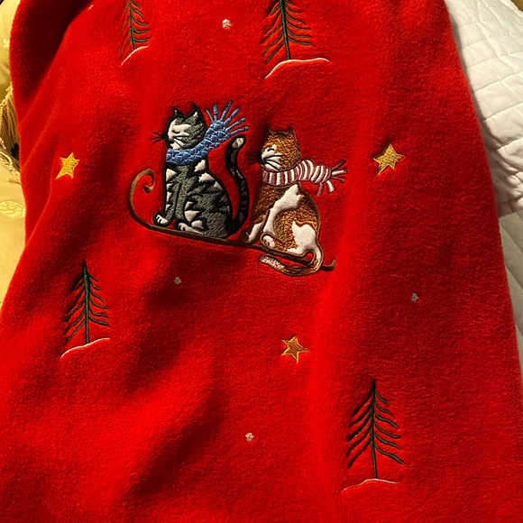 QUACKER FACTORY JACKET RED FLEECE WINTER Cats, Mice and Dogs - Picture 5 of 11